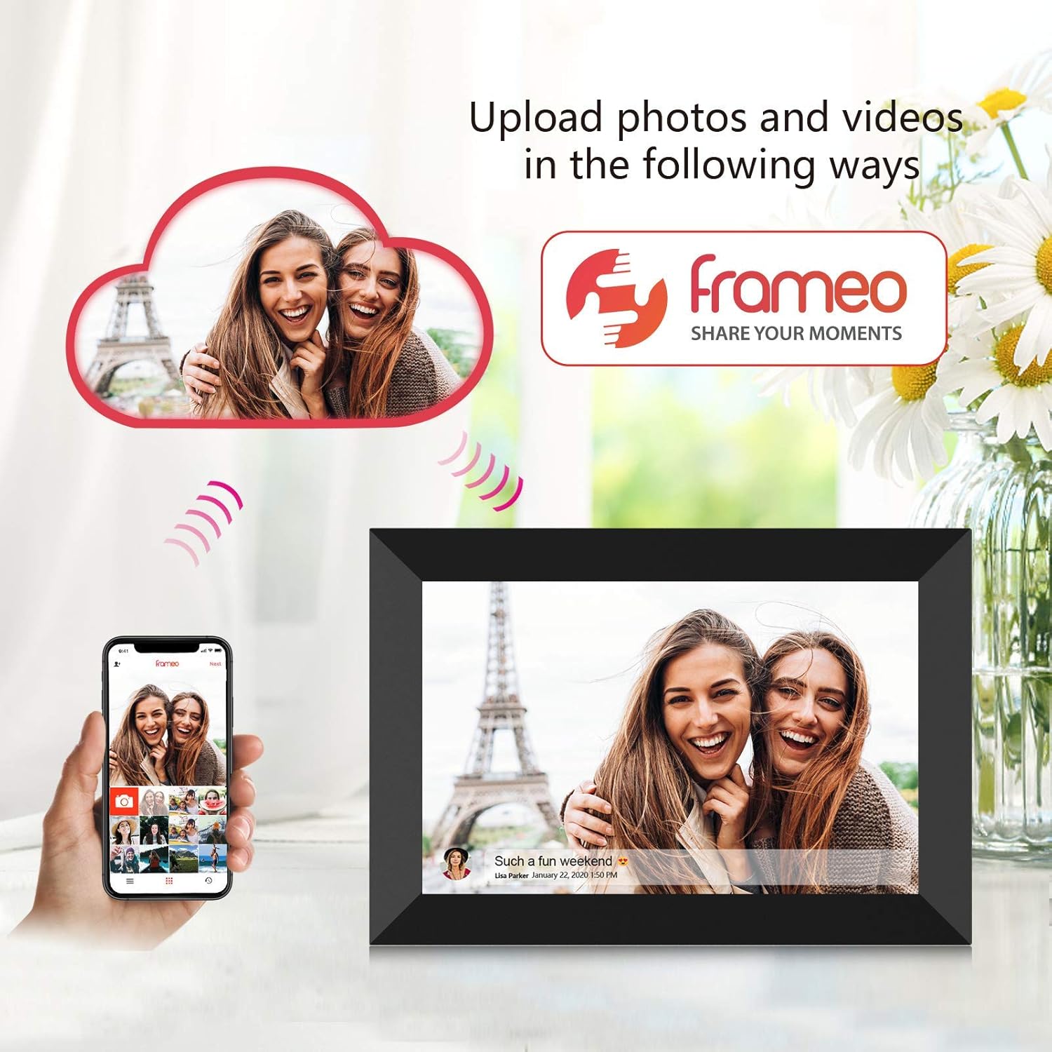 FRAMEO 32GB 10.1" Smart WiFi Digital Photo Frame