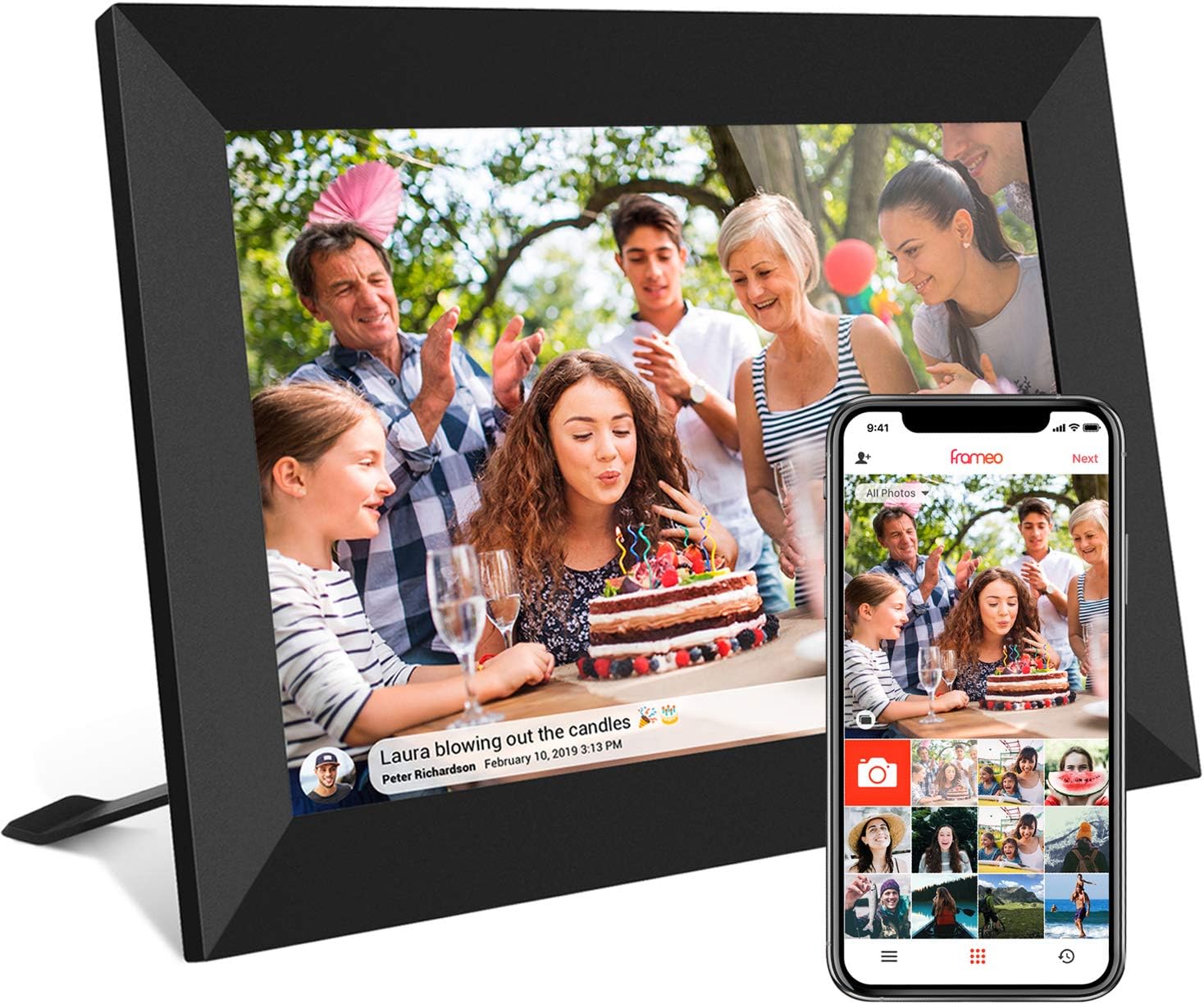 FRAMEO 32GB 10.1" Smart WiFi Digital Photo Frame